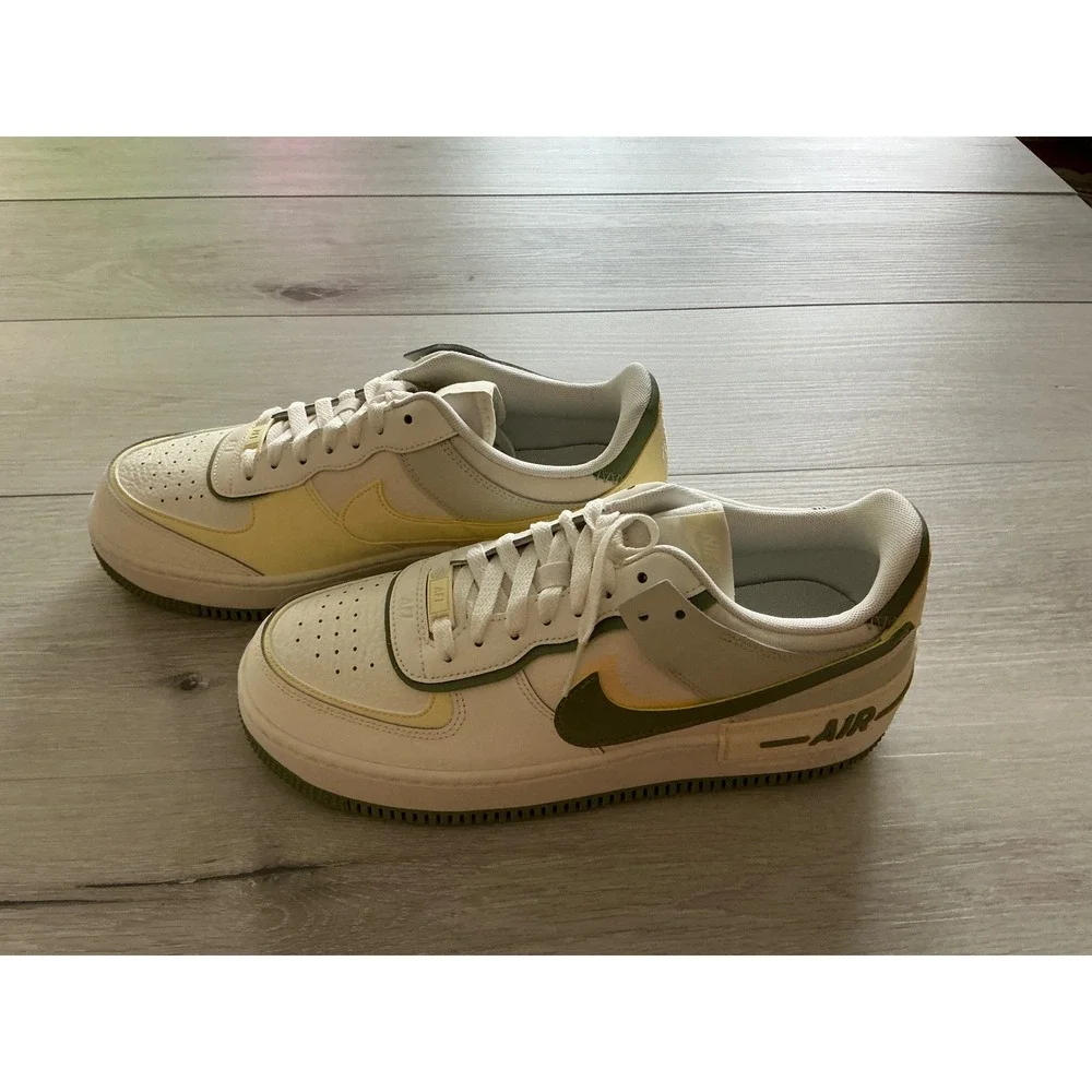 Nike Air Force 1 AF1 Shadow Women Size 10 Trainers Sail Oil Green New in Box‎